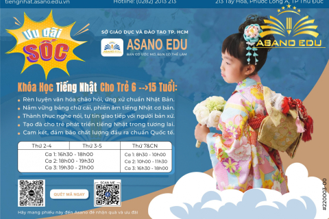 KHÓA HỌC GIAO TIẾP TIẾNG ANH - TIẾNG NHẬT CHO TRẺ